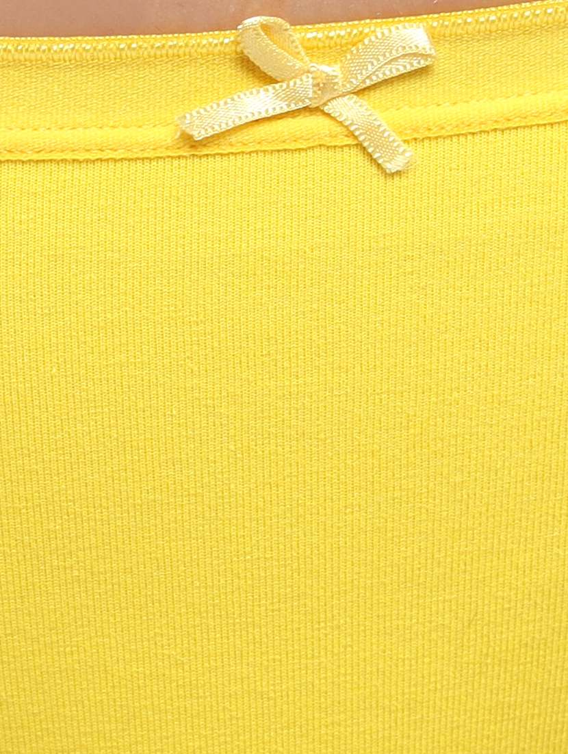 yellow solid bikini panty - 17588294 -  Standard Image - 3