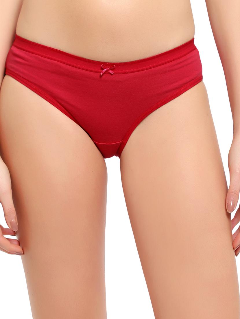 red solid bikini panty - 17588296 -  Zoom Image - 0
