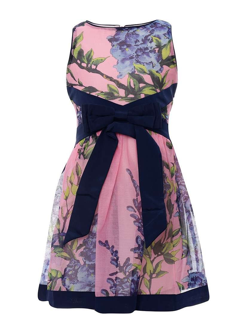pink floral frock
