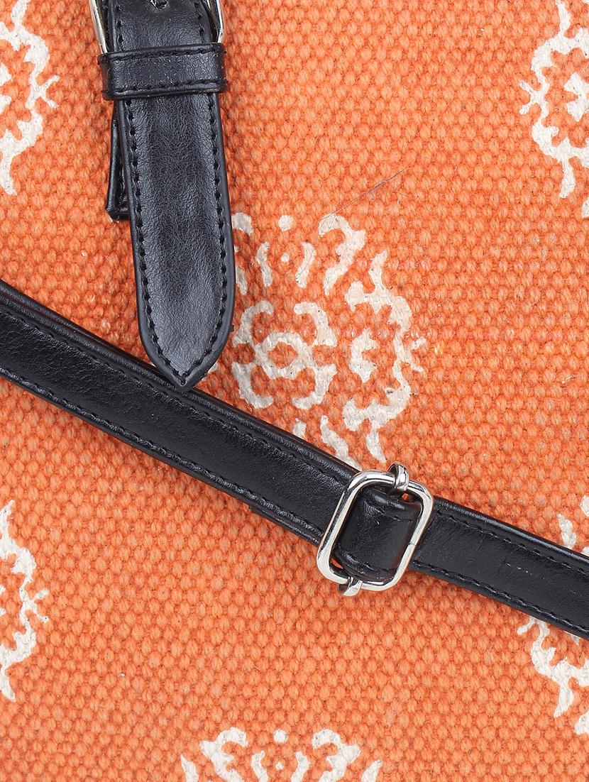 orange leatherette (pu) handbag - 17590372 - Standard Image - 3