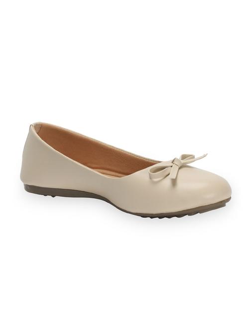 beige synthetic slip on ballerina - 17590504 -  Standard Image - 0