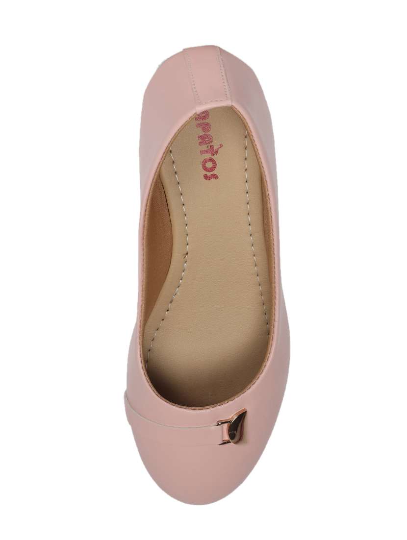 pink synthetic slip on ballerina - 17590511 -  Standard Image - 3