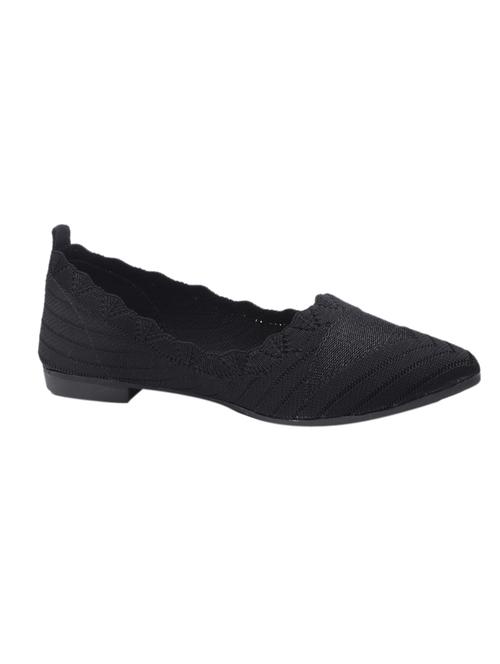 black fabric slip on ballerina - 17590522 -  Standard Image - 0