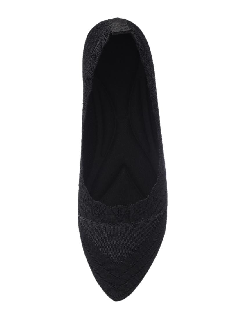 black fabric slip on ballerina - 17590522 - Standard Image - 3