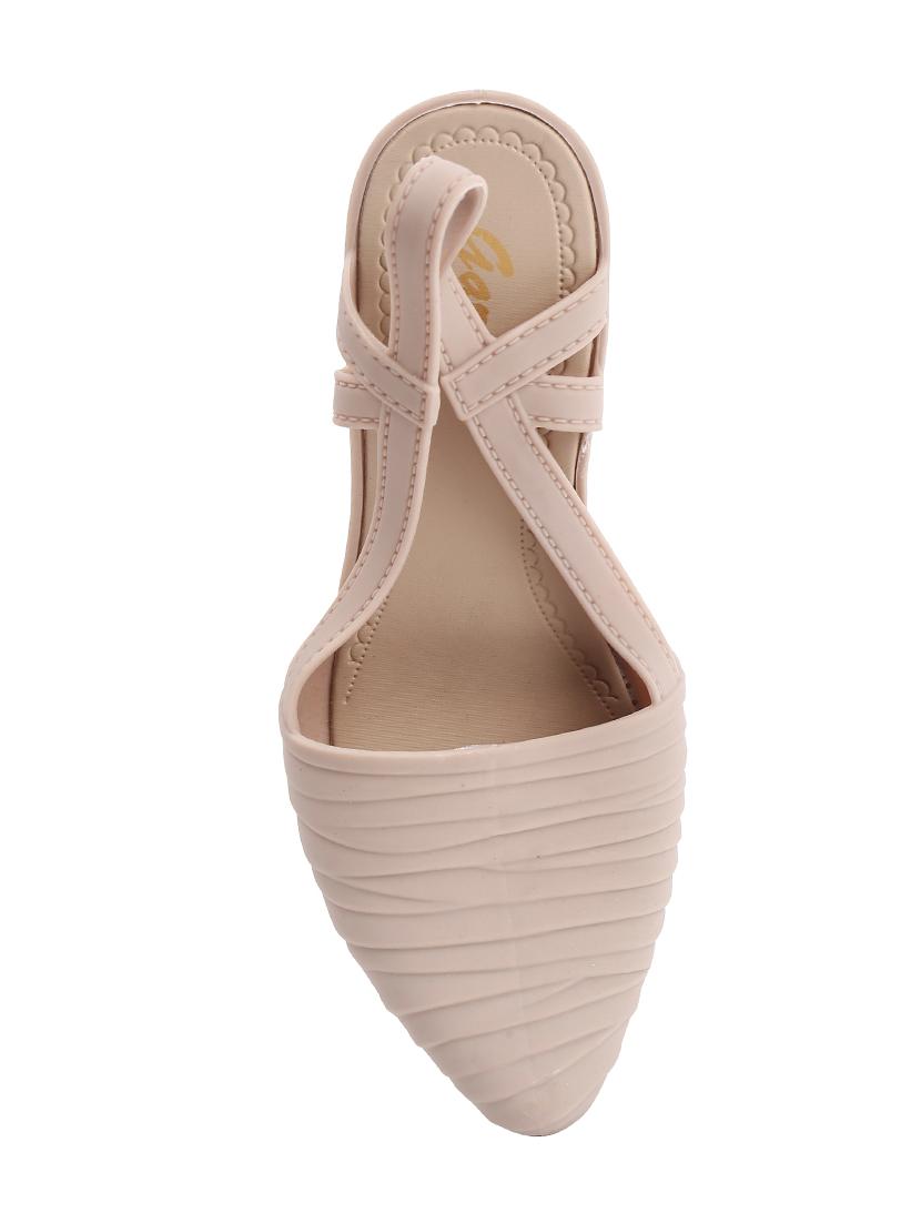 beige rubber slip on ballerina - 17590535 - Standard Image - 3