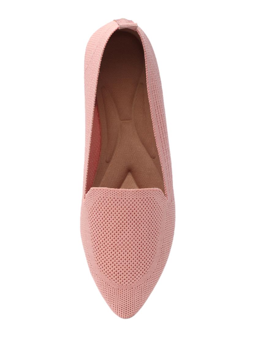 pink fabric slip on ballerina - 17590641 - Standard Image - 3