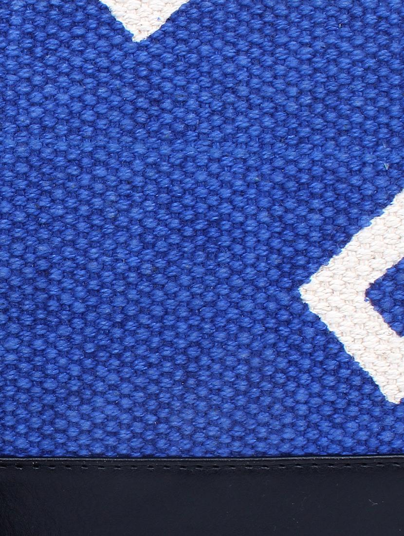 blue canvas regular clutch - 17590653 - Standard Image - 3