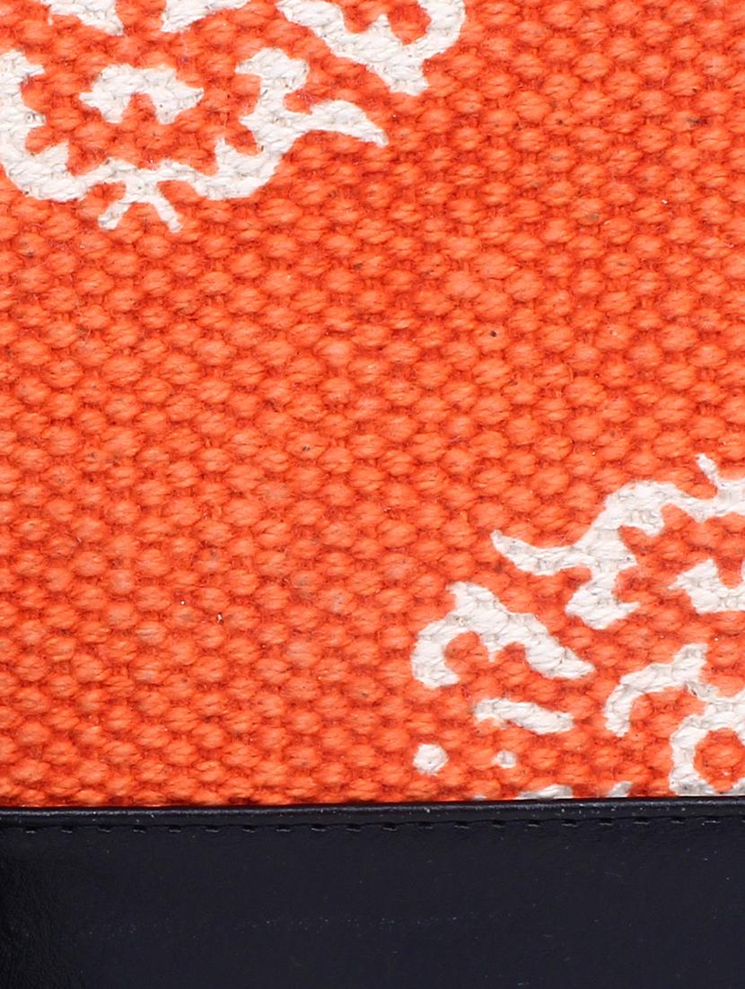 orange canvas regular clutch - 17590654 - Standard Image - 3