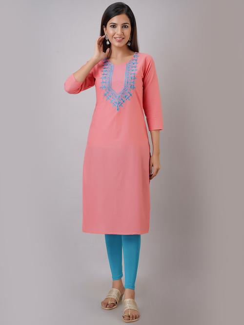 women's straight kurta - 17591596 - Standard Image - 0