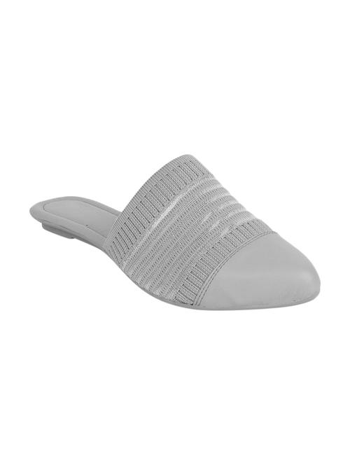 grey synthetic slip on sandals - 17591889 -  Standard Image - 0