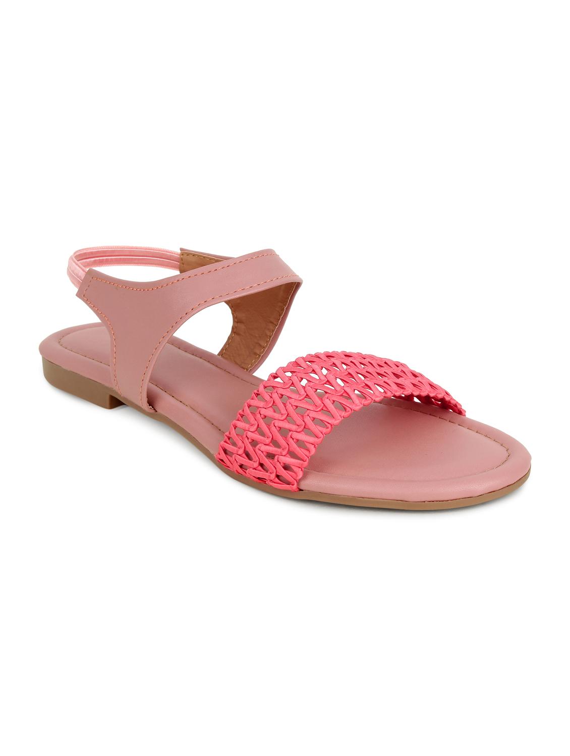 pink synthetic slip on sandals - 17592189 -  Zoom Image - 0