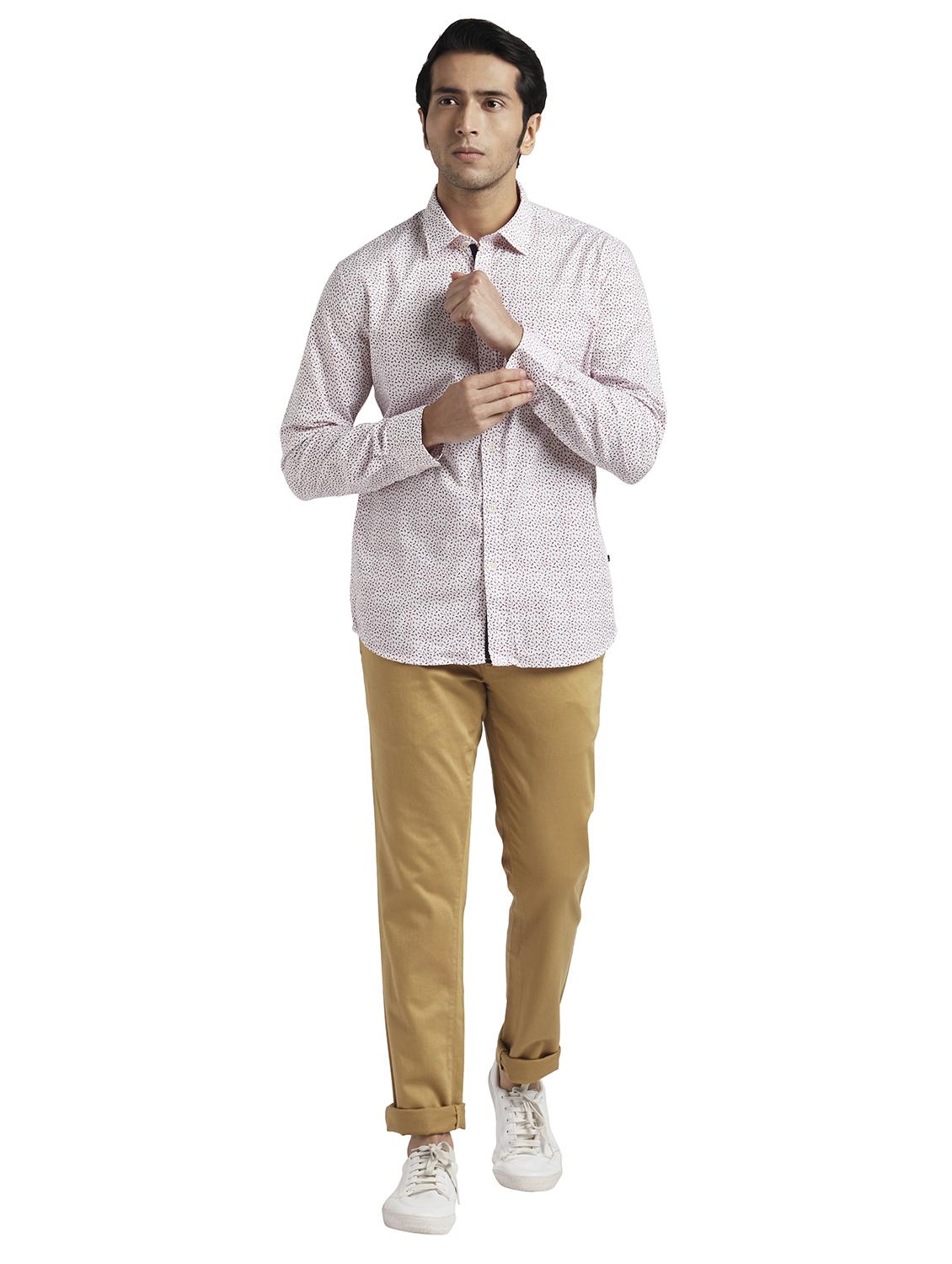 white printed casual shirt - 17592521 - Standard Image - 3