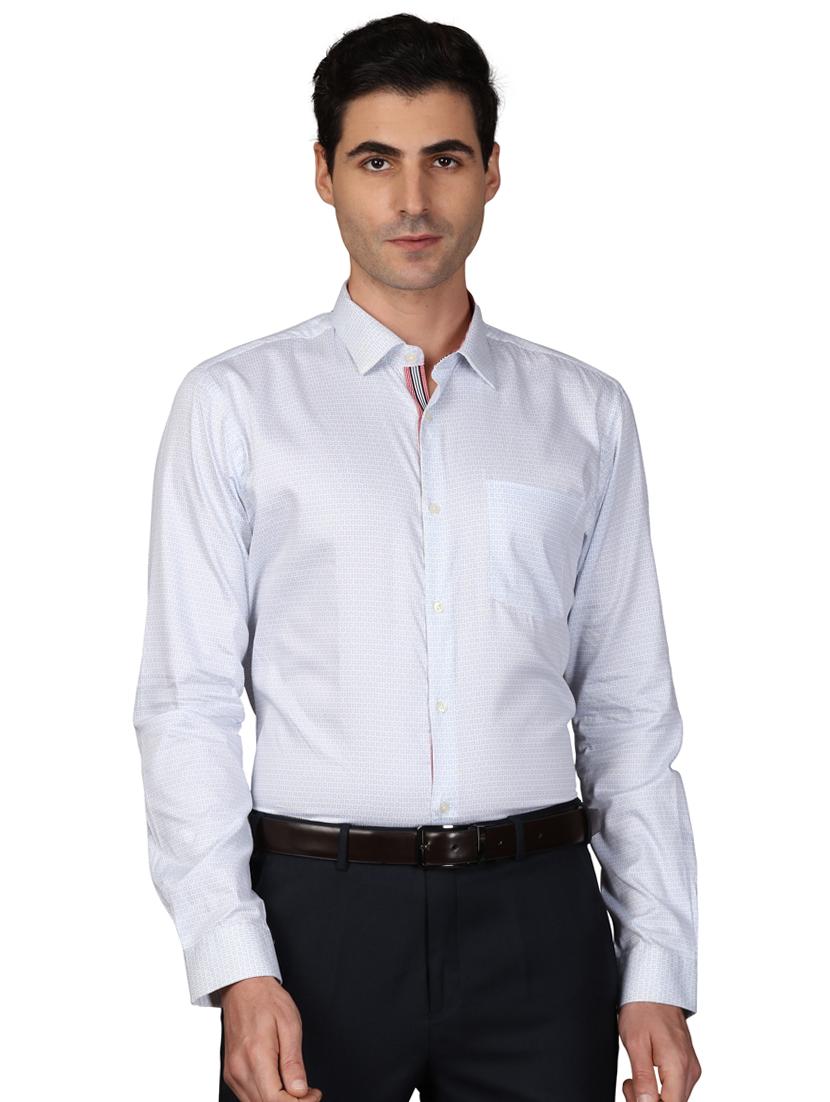 blue printed formal shirt - 17592622 - Zoom Image - 0