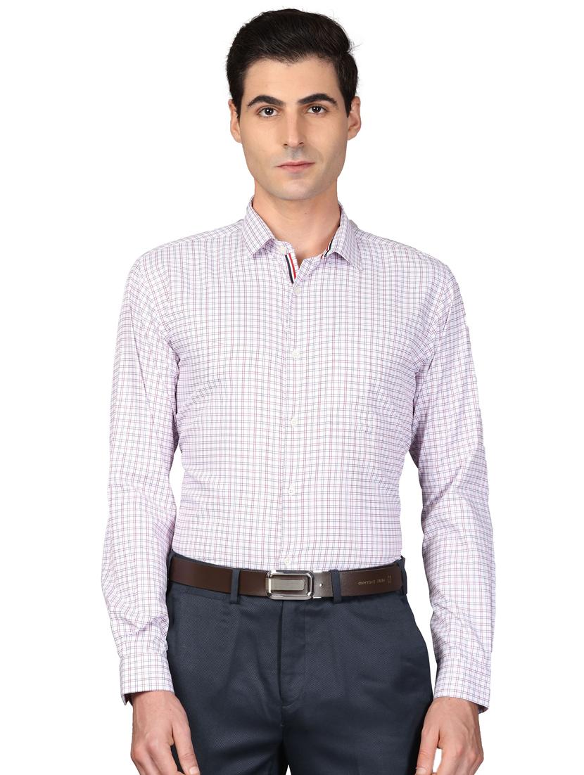 white checkered formal shirt - 17592637 - Zoom Image - 0