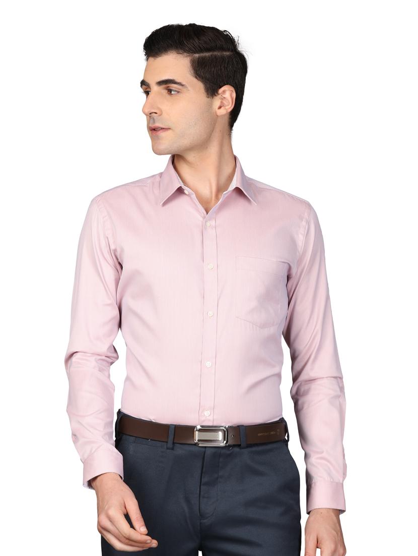 pink self design formal shirt - 17592651 - Zoom Image - 0