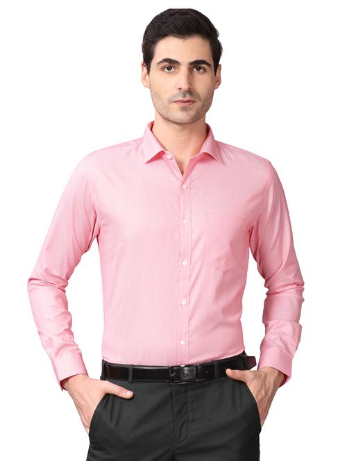 pink self design formal shirt - 17592689 -  Standard Image - 0
