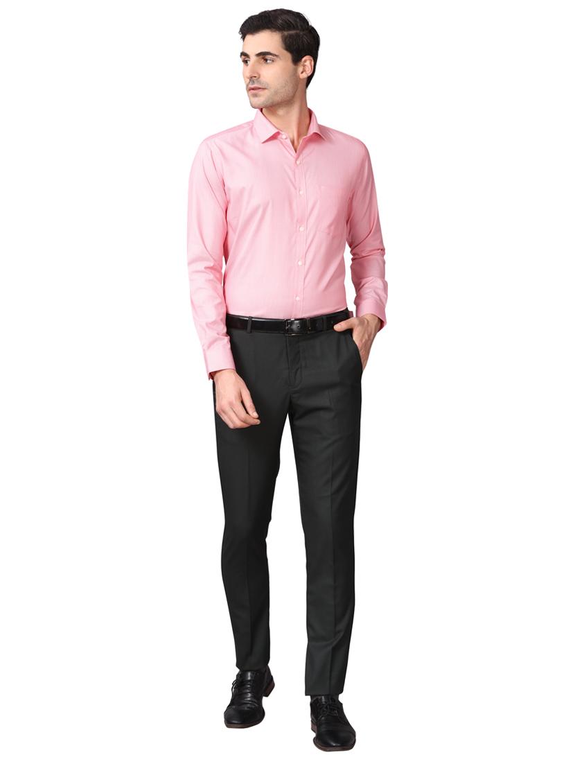 pink self design formal shirt - 17592689 - Standard Image - 3
