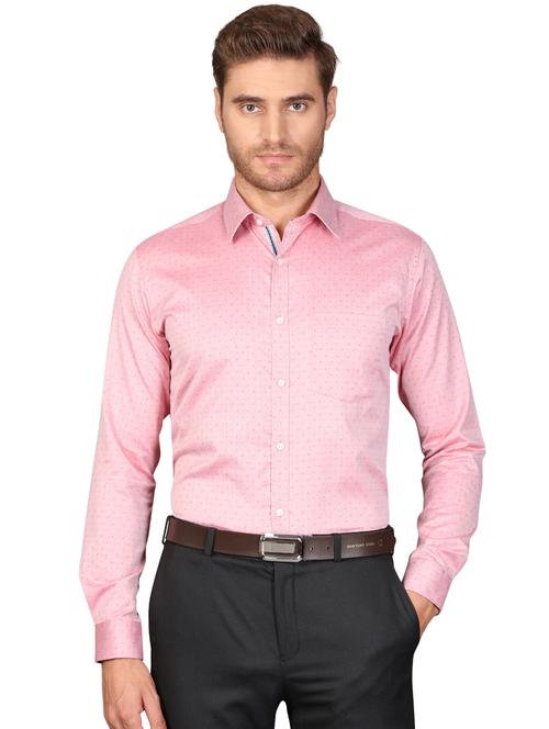 pink self design formal shirt - 17592742 - Standard Image - 0