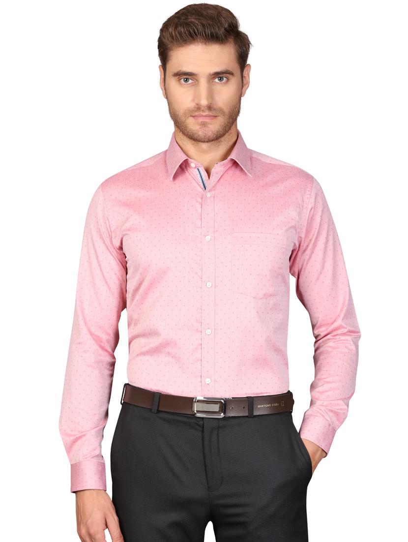 pink self design formal shirt - 17592742 - Zoom Image - 0