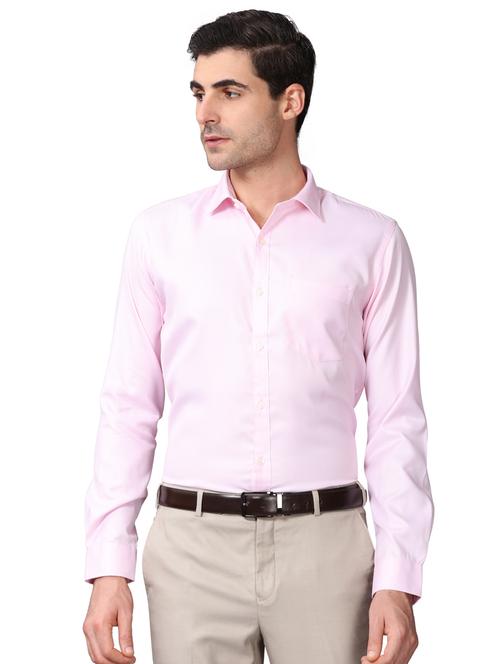 pink self design formal shirt - 17592745 -  Standard Image - 0