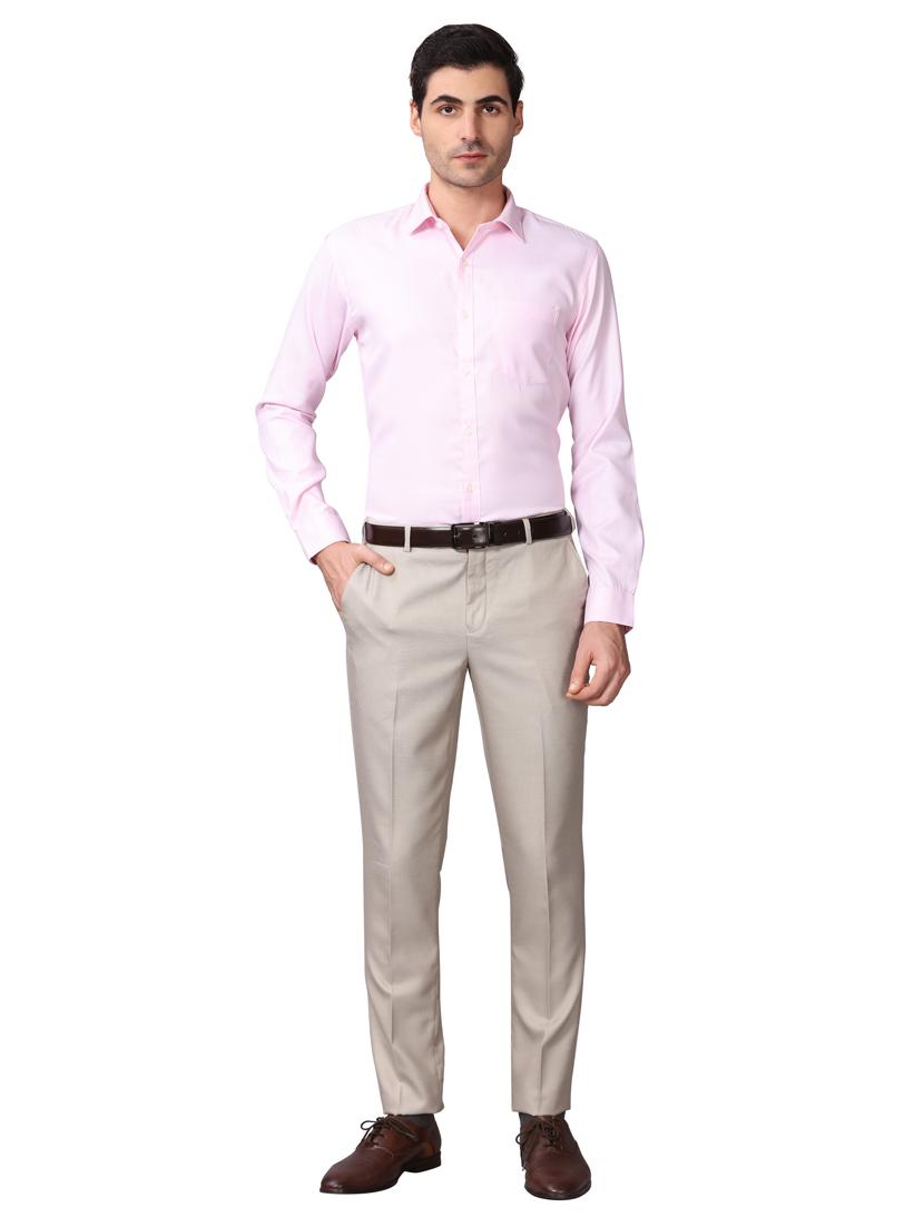 pink self design formal shirt - 17592745 - Standard Image - 3