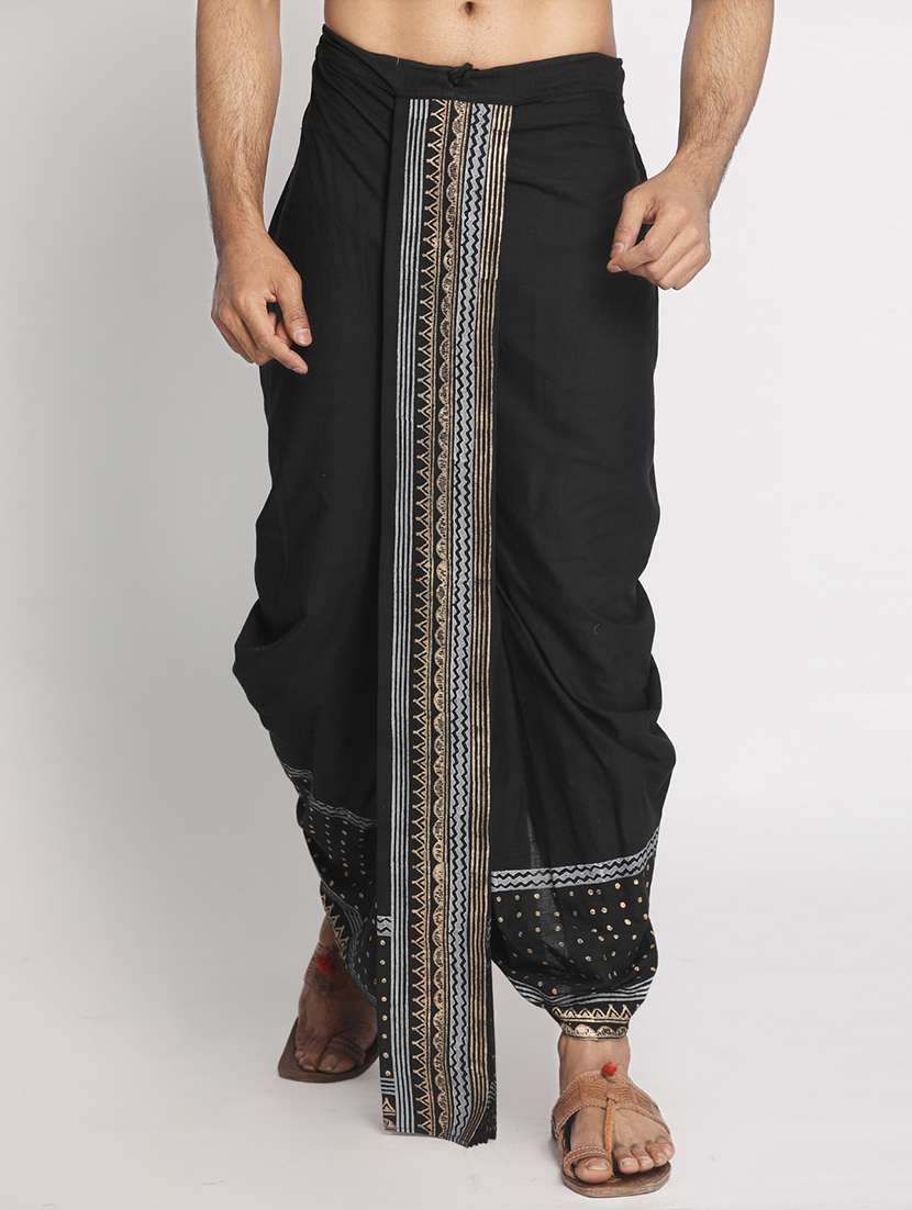 black cotton dhoti
