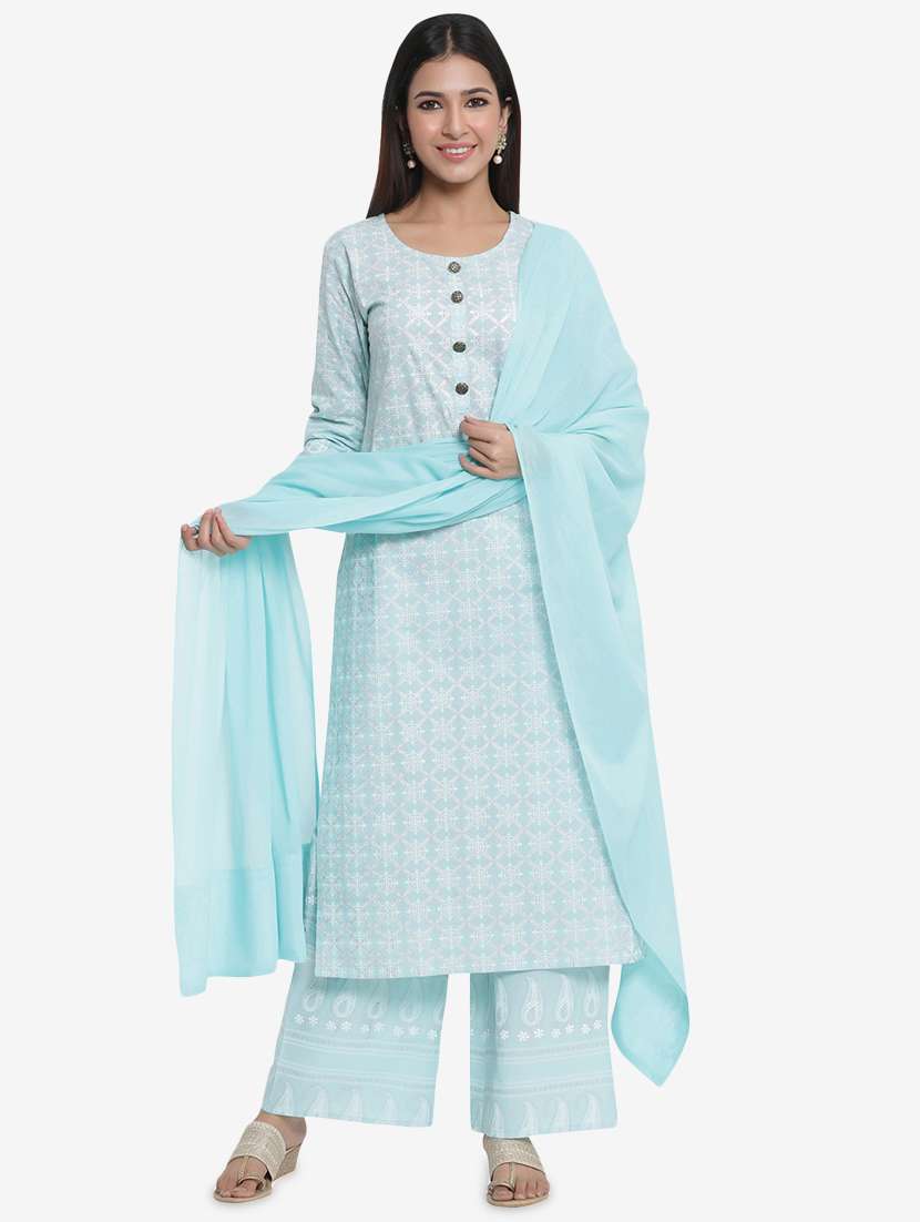 pastel kurta dupatta set