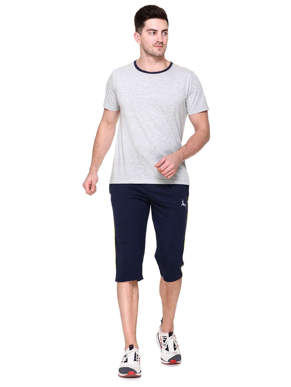 navy blue solid three - fourth - 17595144 -  Standard Image - 3