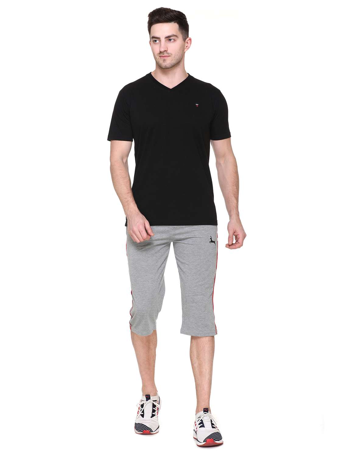 grey solid three - fourth - 17595145 -  Standard Image - 3