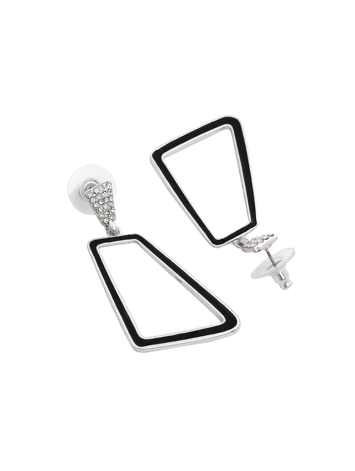 black metal drop earring - 17595698 - Standard Image - 3