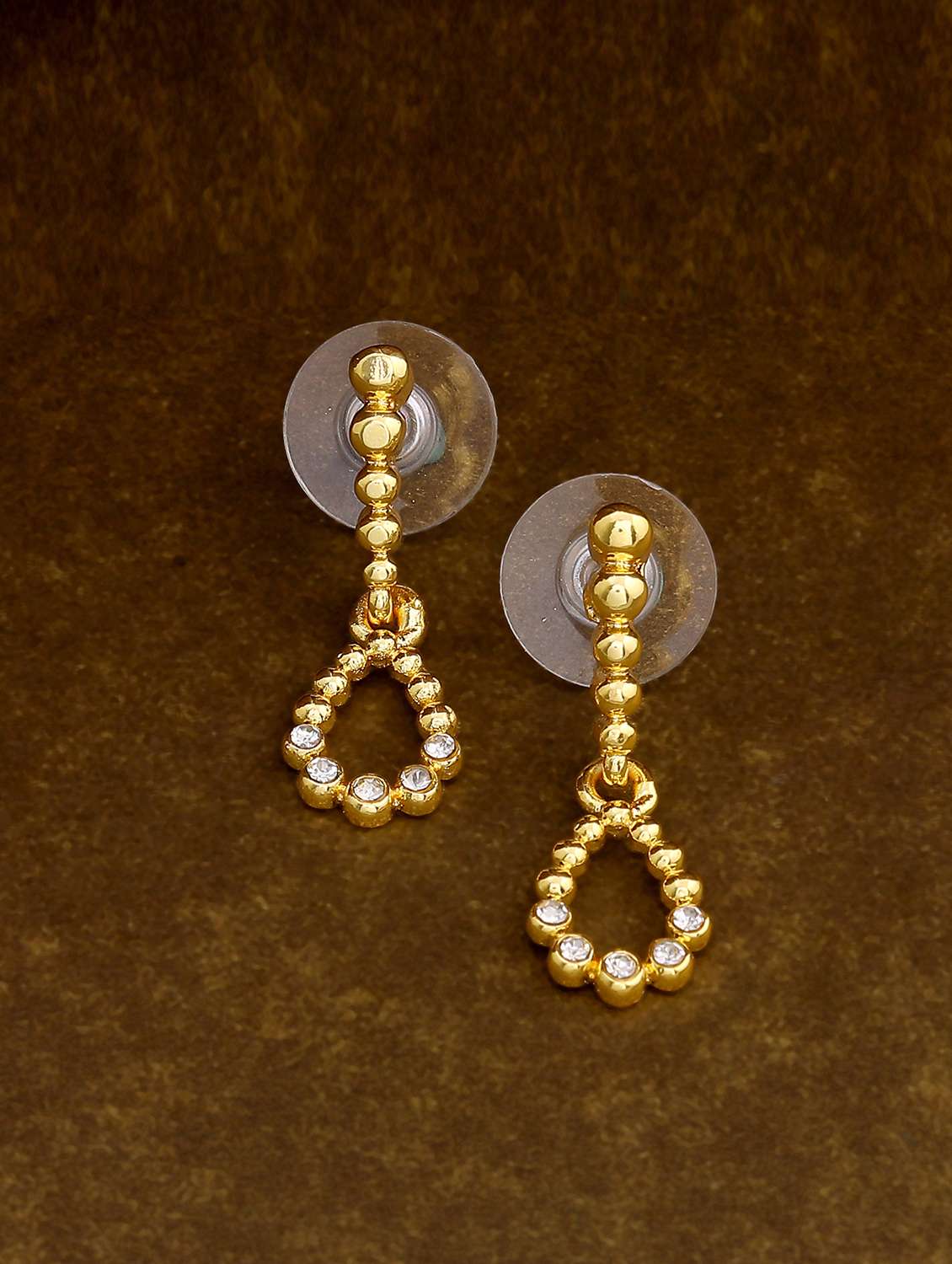 gold metal drop earring