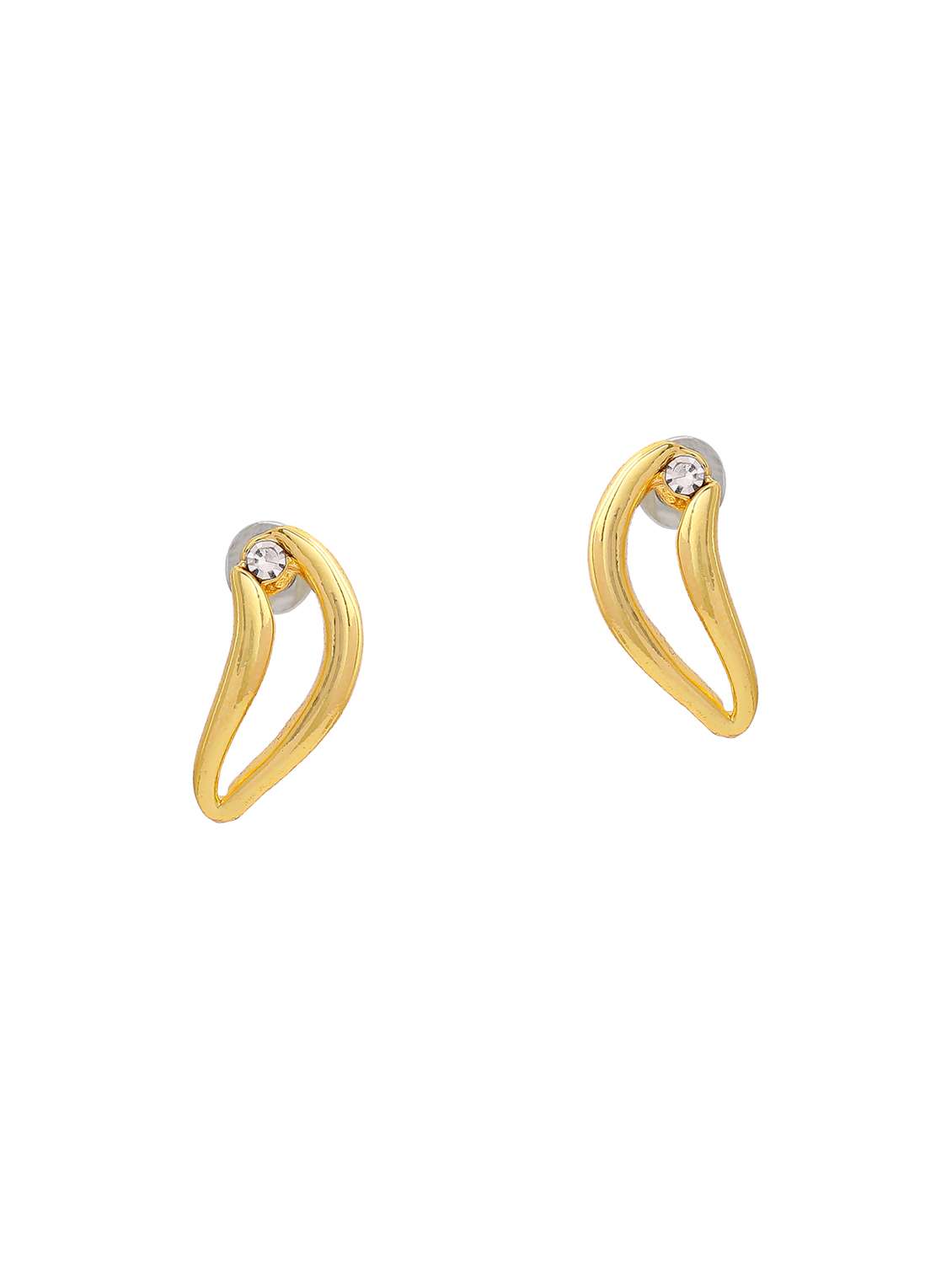 gold metal drop earring