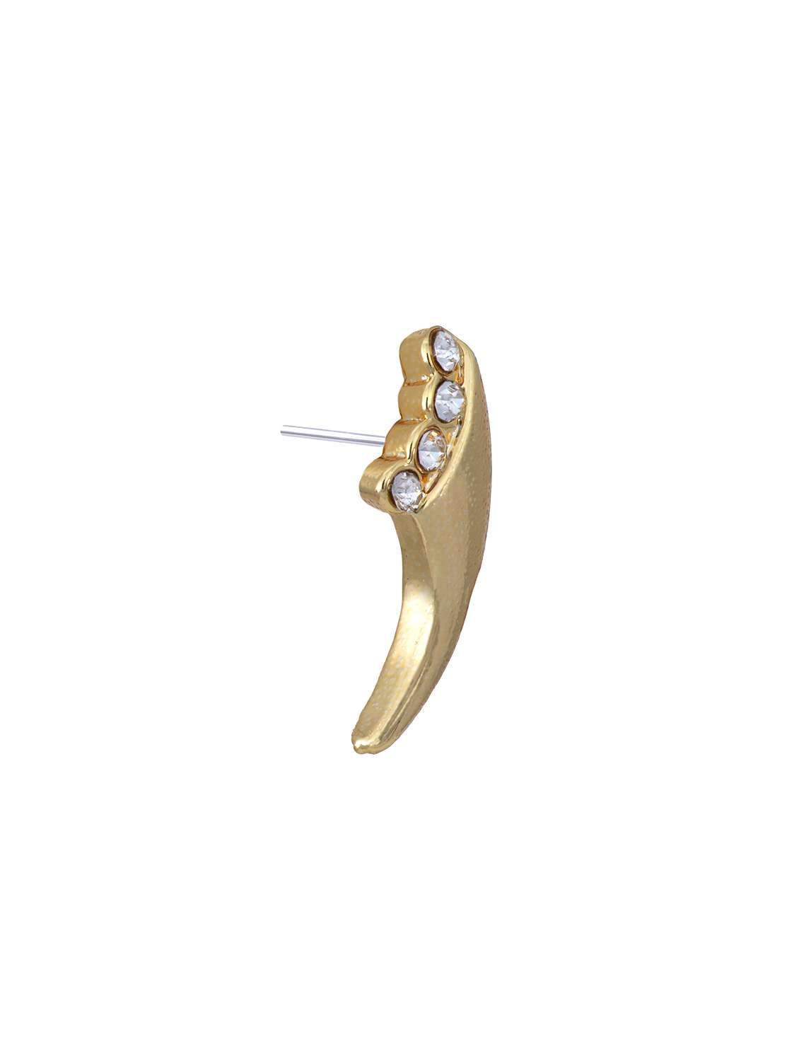 gold metal studs earring - 17595859 -  Standard Image - 3