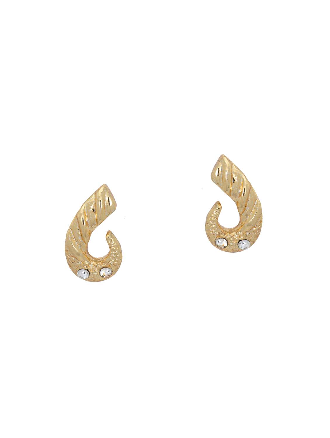 gold metal studs earring