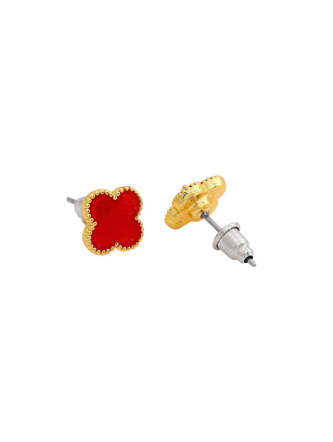 blue metal studs earring - 17595887 -  Standard Image - 3