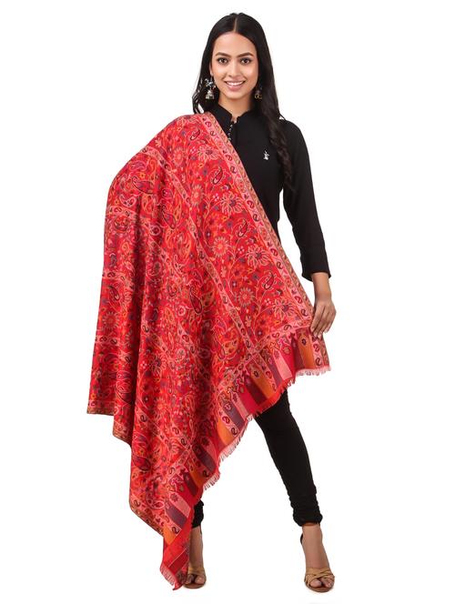red wool shawl - 17596078 - Standard Image - 0