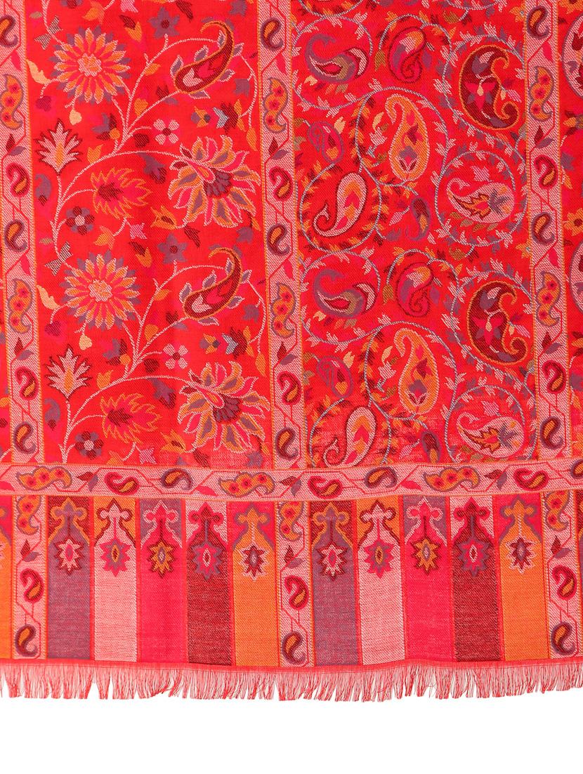 red wool shawl - 17596078 - Standard Image - 3