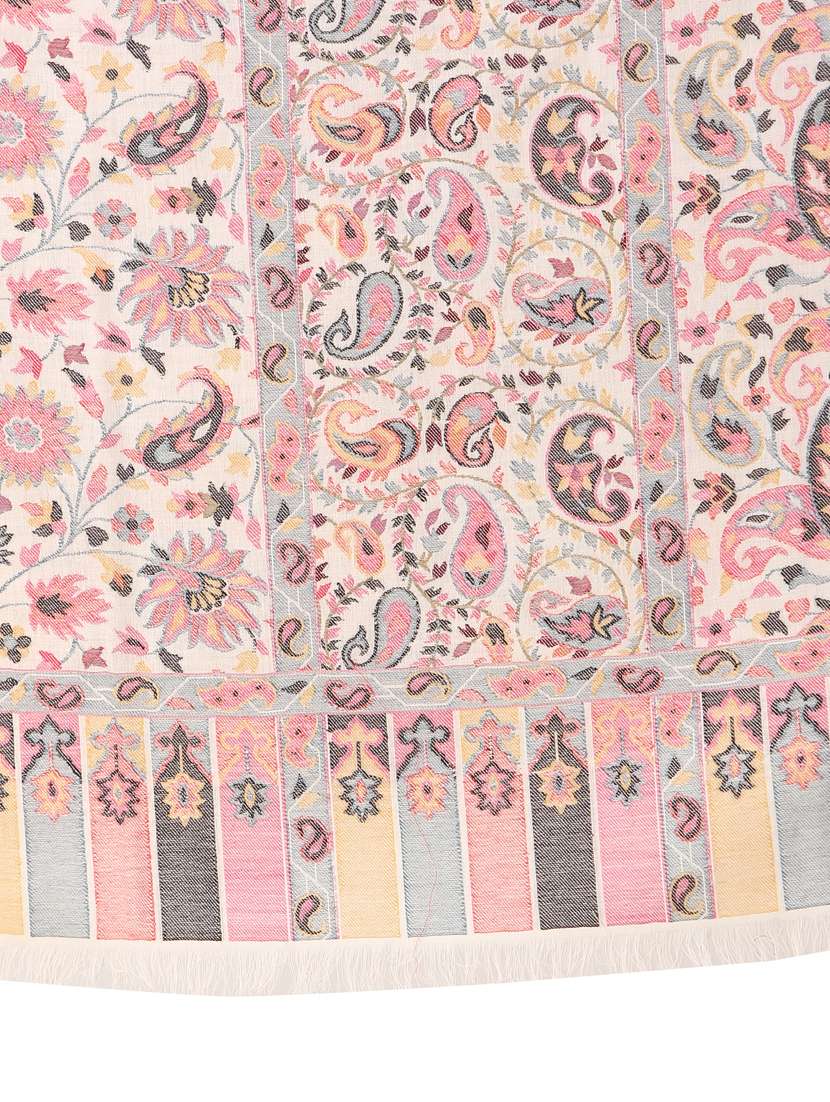white wool shawl - 17596079 - Standard Image - 3