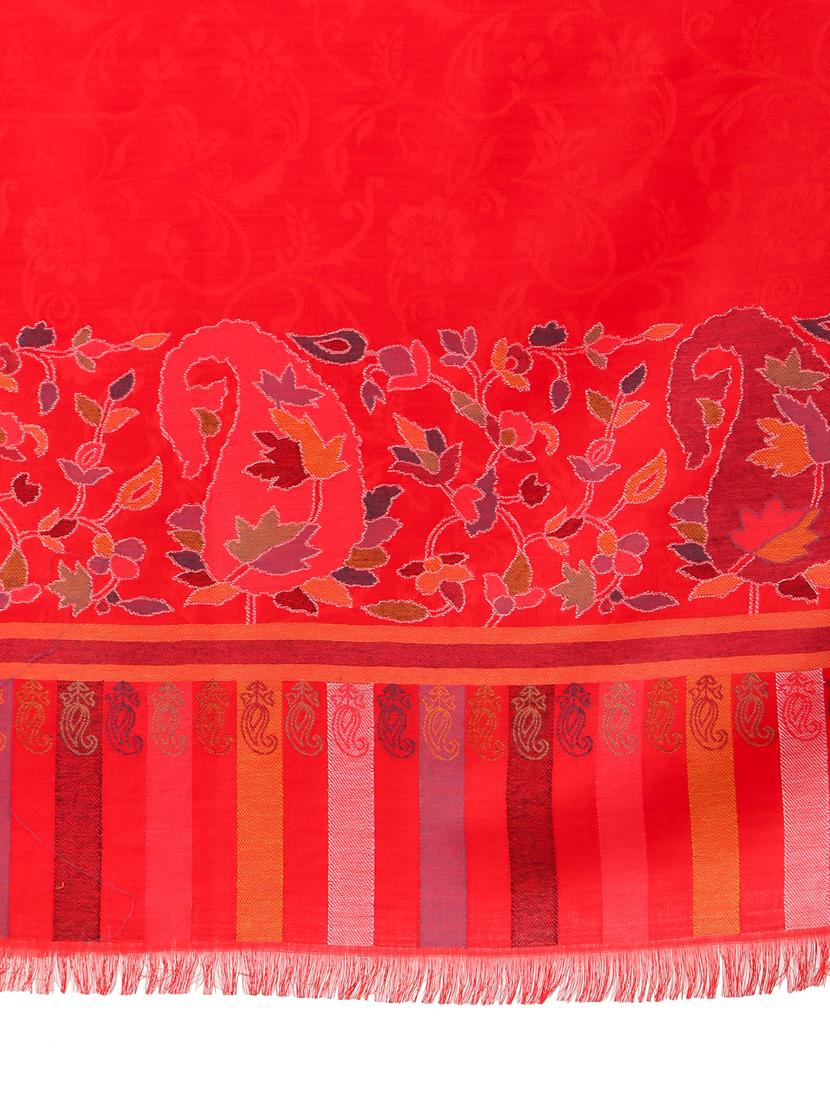 red wool shawl - 17596080 - Standard Image - 3