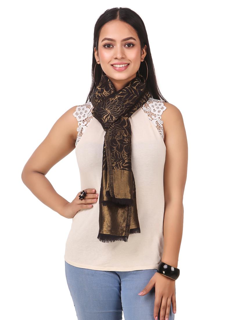 black wool stole - 17596084 - Zoom Image - 0