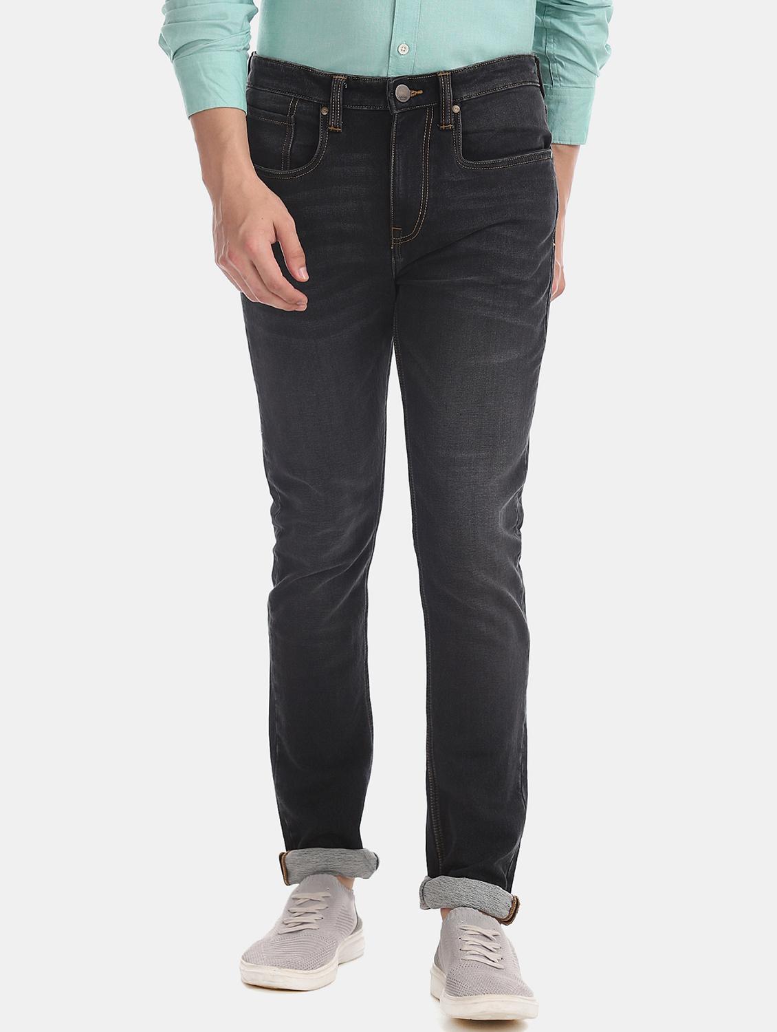 blue stone washed denim jeans - 17597807 - Zoom Image - 0