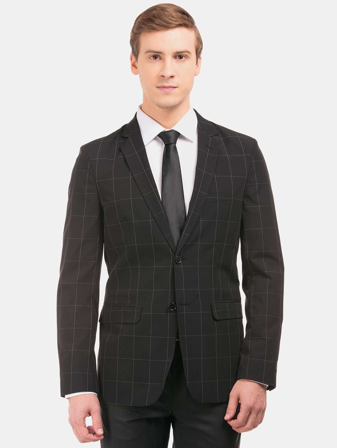 black single breasted formal coat