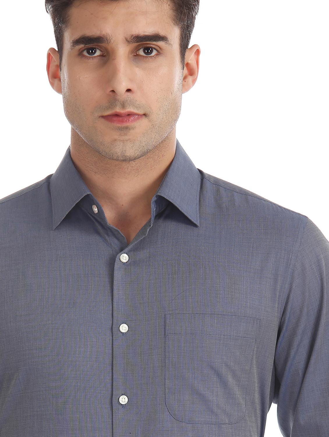 grey striped formal shirt - 17598114 - Standard Image - 5