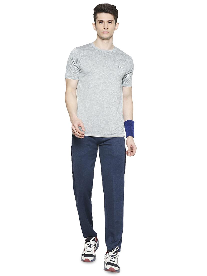 navy blue side taped full length track pant - 17599520 - Standard Image - 3