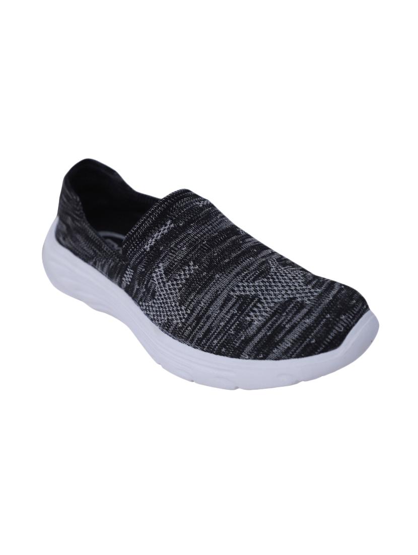 black canvas slip on casual shoes - 17599643 - Zoom Image - 0
