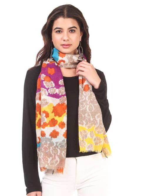 women's printed print stole - 17599947 - Standard Image - 0