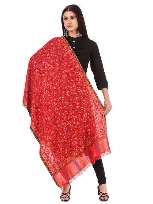 red floral stole - 17599966 - Standard Image - 0