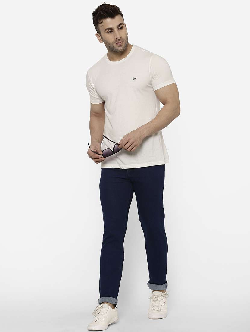 mens slim fit plain jeans - 17600328 - Standard Image - 3