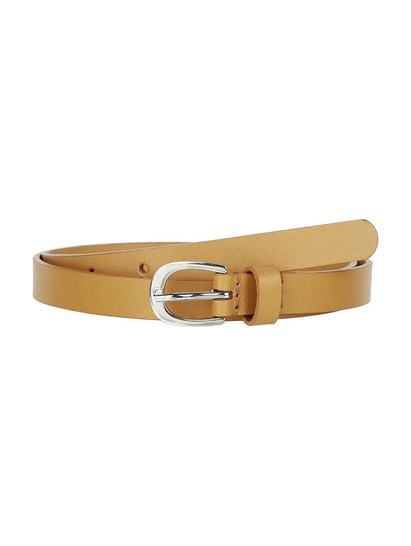 beige leather belt