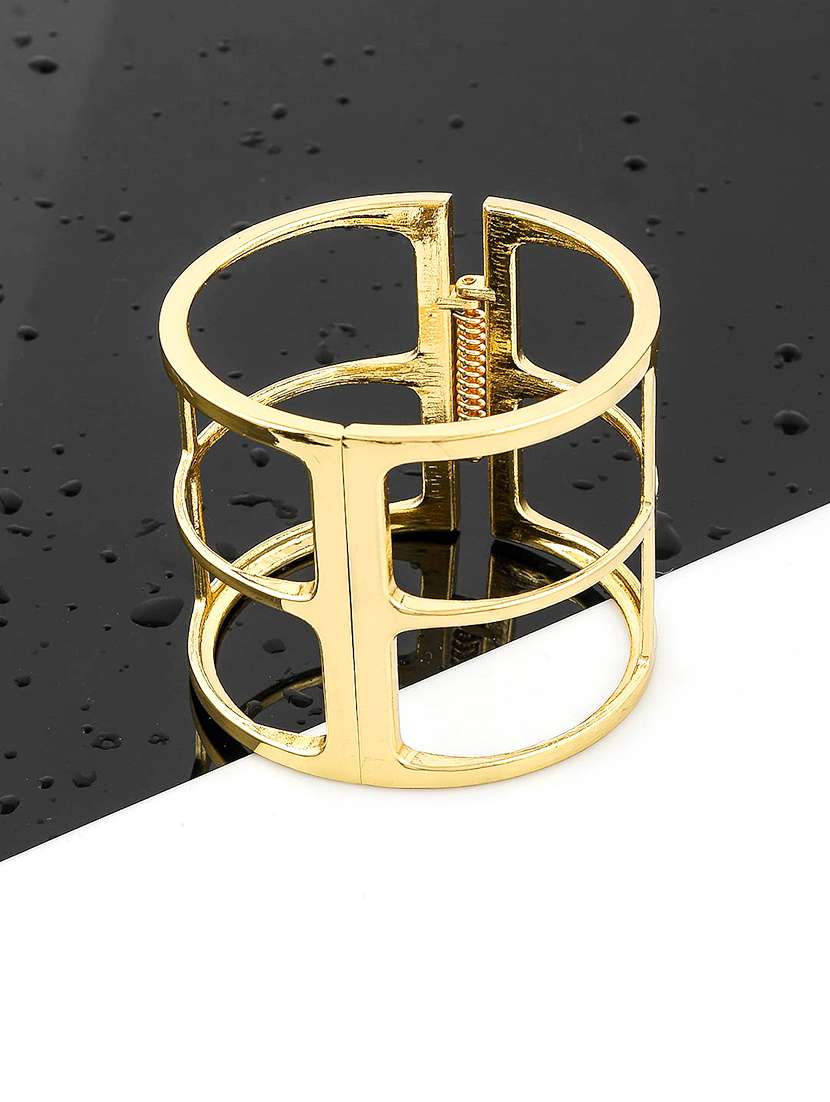 gold brass bangle bracelet